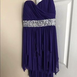 High low dress - purple